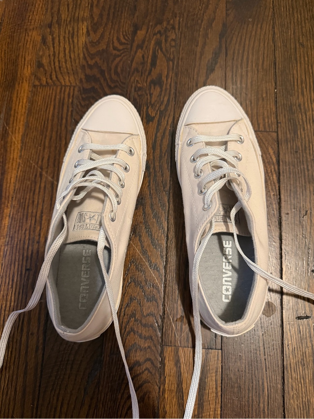Converse Low Top Sneakers in Light Beige